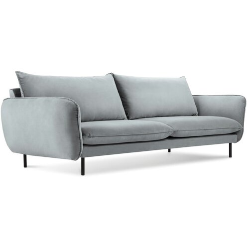 Cosmopolitan Design Svetlo siv žameten kavč Vienna, 200 cm Slike
