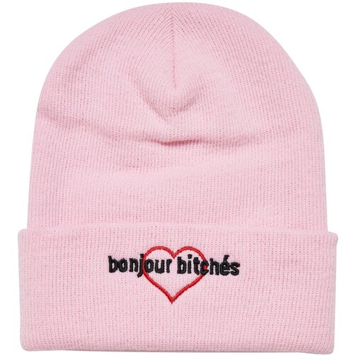 MT Accessoires Bonjour Bitches Beanie - Pink Slike