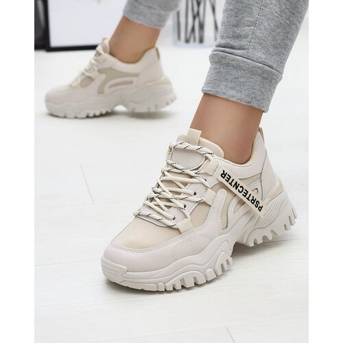 Resti Beige women's sneaker sports shoes Evilpo- Footwear Cene