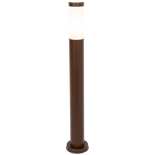 QAZQA Steber za zunanjo svetilko rjasto rjav z opalom 80 cm IP44 - Rox Cene