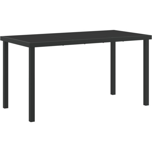vidaXL set za objedovanje u vrtu od 5 dijelova s jastučićima crni ratan, vrtni stol crni 140x80x73 cm staklo otporno na toplinu Cijene