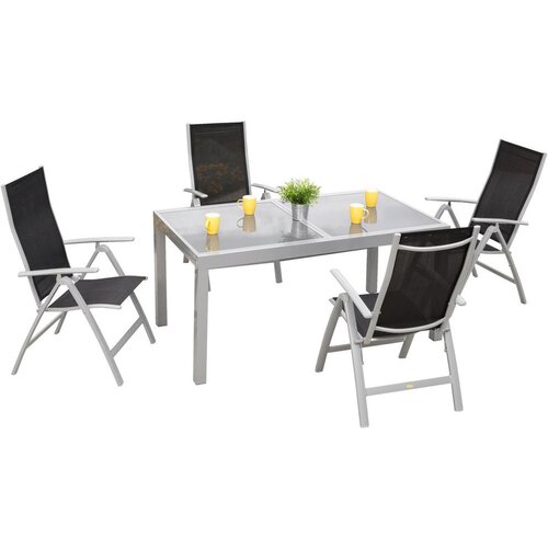 Gardenson Vrtna Garnitura Carrara, 5-Delno, Črna Slike
