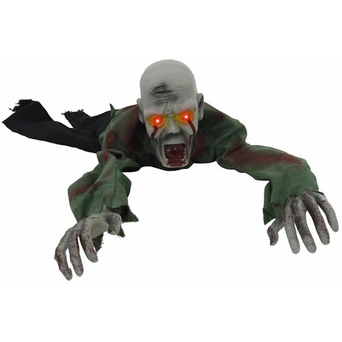 vidaXL Halloween dekoracija zombi SPOOKA Zelena 110 x 50 x 21 cm - s pokretom Cijene