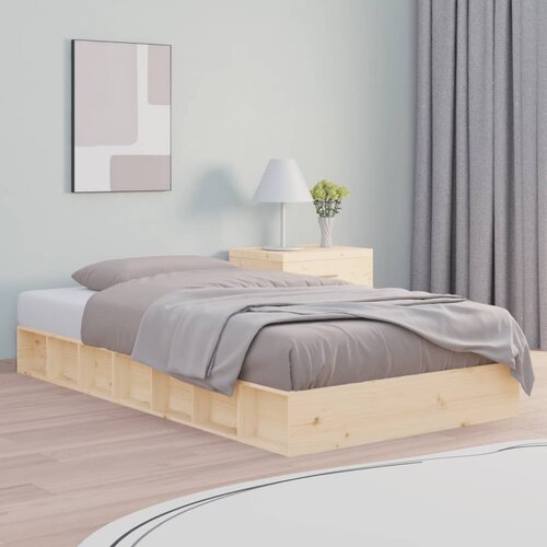  The Living Store Posteljni okvir 120x190 cm trden les - Posteljni Okvir, (21439872) Slike