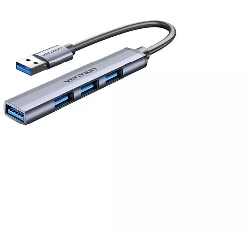 Vention USB 3.0 to USB 3.0 /USB 2.0*3 Mini Hub 0.15M Gray Metal Type Cene
