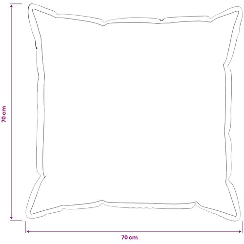  Presvlaka za jastuk 6 pcs HOUTEN Svijetlo žuta 70 x 70 cm Slike