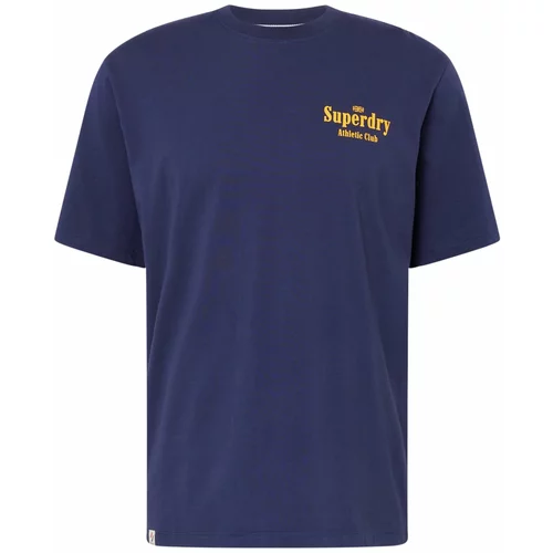 Superdry Majica mornarsko plava / žuta