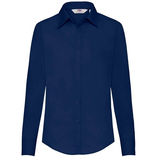 Fruit Of The Loom Navy blue women's poplin shirt classic Cijene