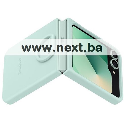 Samsung Galaxy Z Flip6 Silikonska maska Menta zelena Original Slike