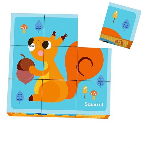 Tooky Toy drvena blok-puzzla životinje Slike