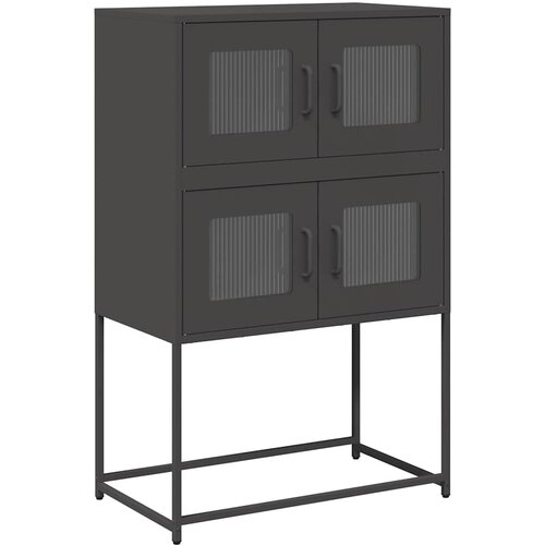Maison Chic Visoka omara - Komoda - Predalnik črna 68x39x107 cm jeklo, (21716730) Cene