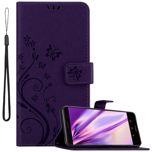 Cadorabo Huawei MATE 9 v klasična temno modra - ovitek v cvetličnem dizajnu z magnetnim zapiranjem, stoječo funkcijo in režami za kartice, (20562207) Cene