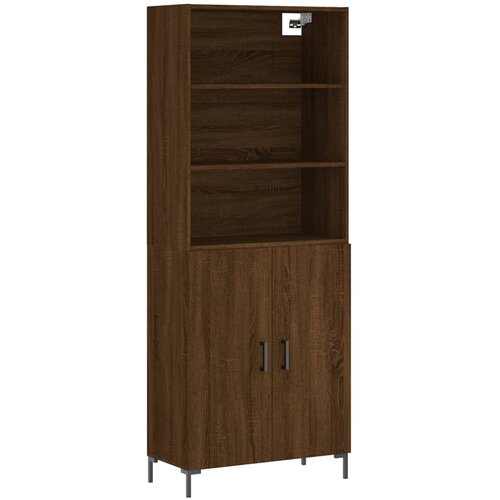 Maison Chic Visoka Komoda - Predalnik rjav hrast 69,5x34x180 cm inženirski les, (21721764) Cene