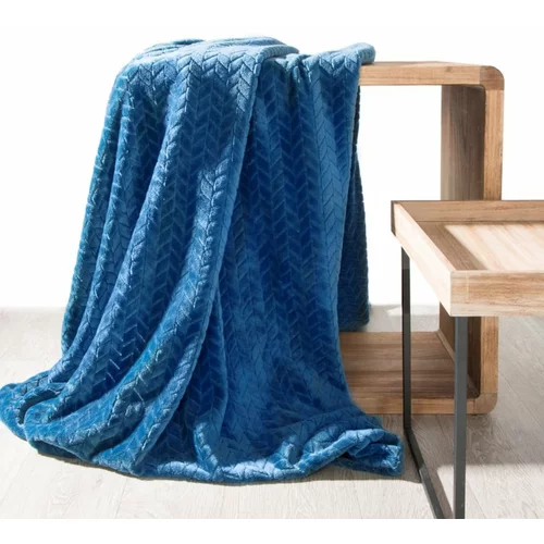 Eurofirany Unisex's Blanket 335305 Navy Blue