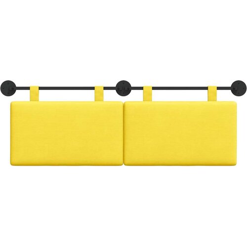  Držeće uzglavlje Svijetlo žuta 150 x 55 x 5 cm Kordura tekstil - Svjetložuta 140 cm bez LED Slike