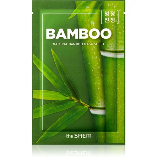 The Saem Natural Mask Sheet Bamboo maska iz platna z učvrstitvenim učinkom 21