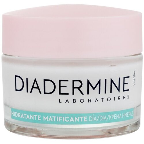 Diadermine pH7 Hydrating Mattifying Day Cream mat dnevna krema za obraz 50 ml po&amp;scaron;kodovana &amp;scaron;katla za ženske Slike
