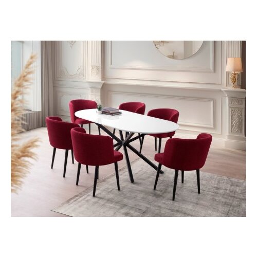 Hanah home Trpezarijski sto Aura 3012, 180x79x90 cm, Bijeli Slike