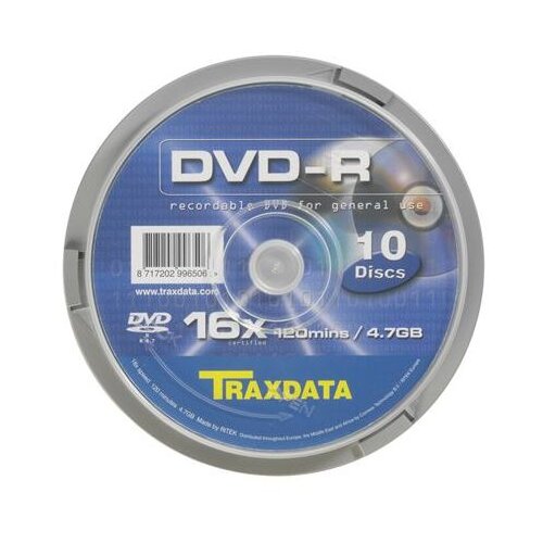 Traxdata OPTIČKI MEDIJ DVD-R 16X CAKE 10 Cijene