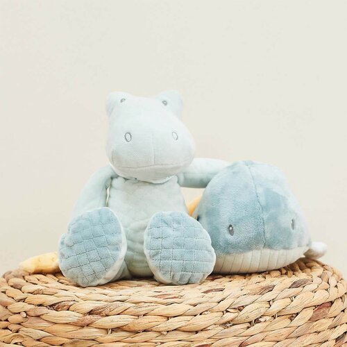 Nattou romeo, jules &amp;amp; sally pli&amp;scaron;asta igrača whale sally marble green 25 cm Slike