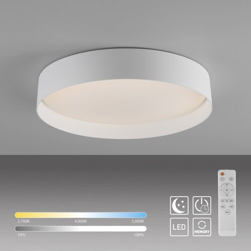 SCH&amp;Ouml;NER WOHNEN 14594-16 - LED prigu&amp;scaron;iva. stropno svetlo TAVOLI LED/20W/230V bela+daljinski upravljač Slike