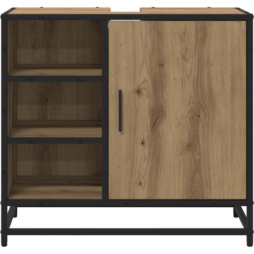  Kupaonski ormar s policom Umjetnički hrast 65 x 33 x 60 cm Slike