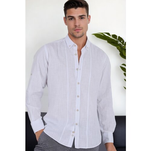 Dewberry G921 MEN&amp;#039;S SHIRT-WHITE Slike