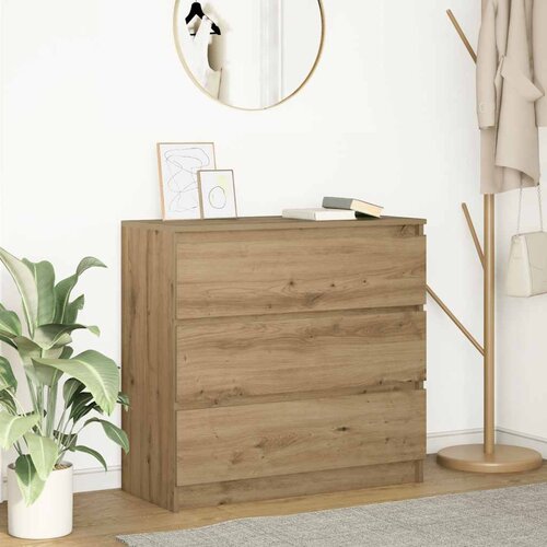  Komoda boja hrasta artisan 80x35x76 cm konstruirano drvo Cijene