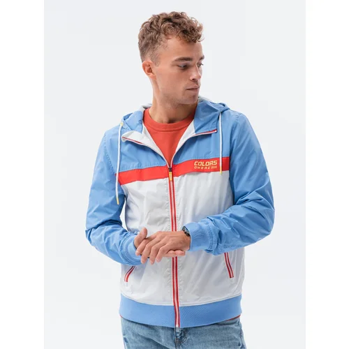 Ombre Men's hooded windbreaker jacket