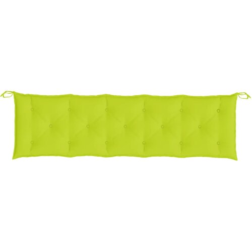  Jastuk za vrtnu klupu jarkozeleni 180x50x7 cm od tkanine Oxford Slike