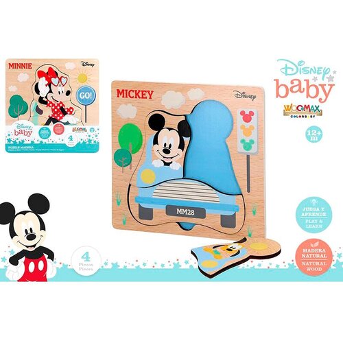 Mickey & Minnie Drvene puzzle Disney Mickey Minnie - Set od 4 komada Cene