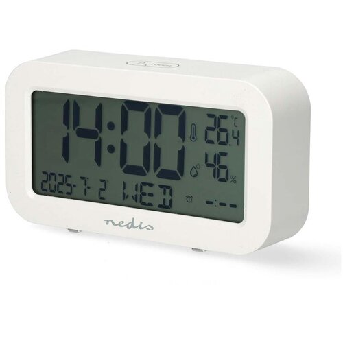 Nedis CLDK2005WT - Digitalni sat sa alarmom, termometrom i higrometrom 2xAA beo Cene