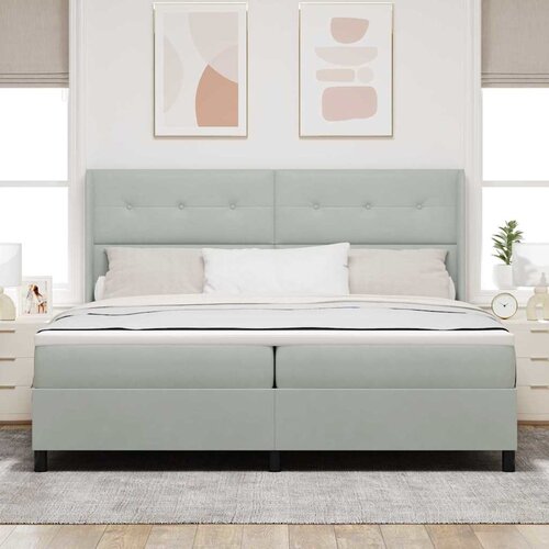  s opruga kutije Svijetlo siva 200 x 200 cm Bar&scaron;un Cijene