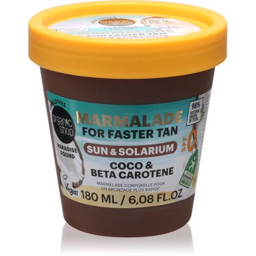 Organic Shop Paradise Found Coco & Beta Carothene maslo za telo pomoč za sončenje 180 ml Cene