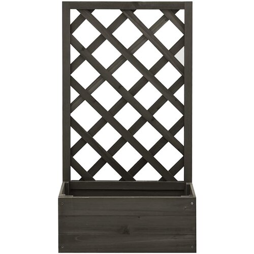 Maison Chic Vrtno cvetlično korito - Cvetlični Lonec z mrežo sivo 50x25x90 cm les jelke, (21788620) Cene