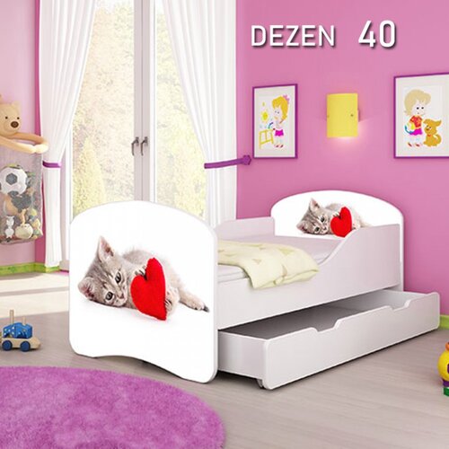  dečiji krevet drveni 180x80cm sa fiokom i gratis du&scaron;ek 45 dezena Cene