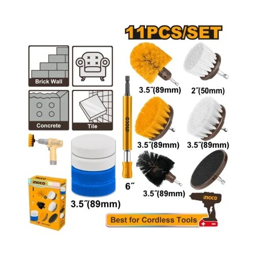 Ingco wcb1101 set četki za či&scaron;ćenje 11/1 super ( WCB1101 ) Cene