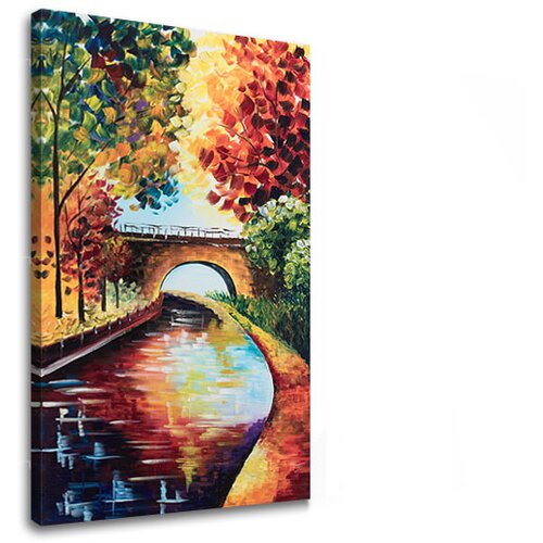  Pejzaž na platnu 75k120 cm Cene