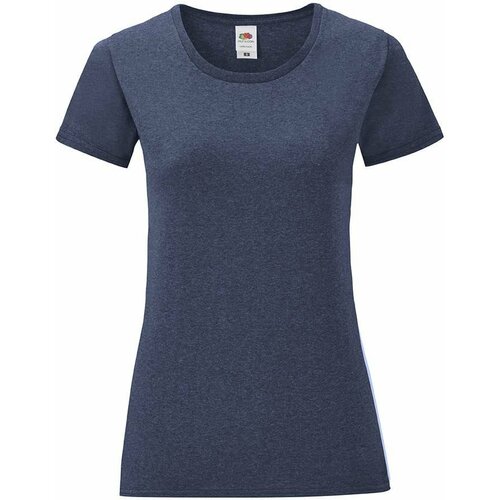 Fruit Of The Loom Navy blue Iconic women's t-shirt in combed cotton Slike