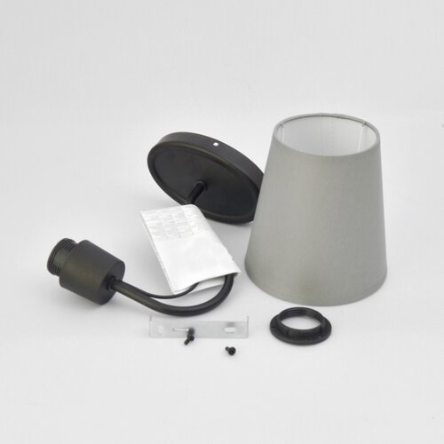  Zidna lampa MALBO 1xE27/15W/230V siva/crna Slike