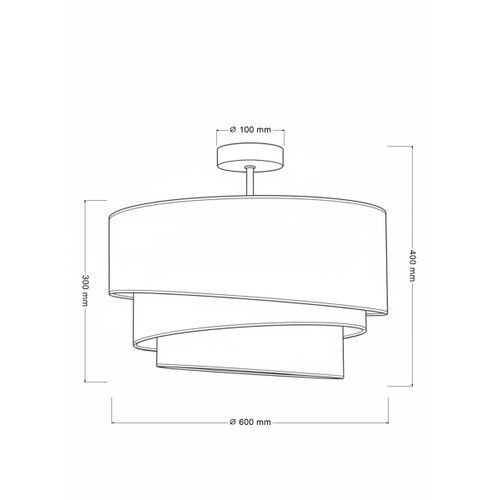 Brilagi plafonski luster trio 3xE27/60W/230V &amp;oslash; 60 cm braon/bež/bela Slike