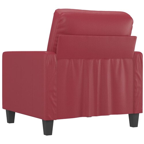  Fotelja crvena boja vina 60 cm od umjetne kože Slike
