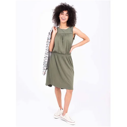 Brakeburn Khaki Ladies Dress with Extended Back - Women