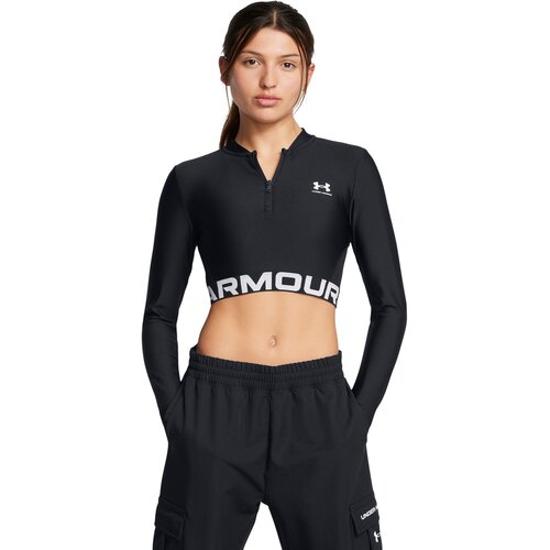 Under Armour Women&amp;#039;s T-shirt HeatGear Rib 1/4 Zip LS Slike