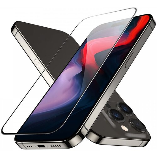 ESR premium kaljeno staklo za iPhone 15 Pro Max - crno Slike