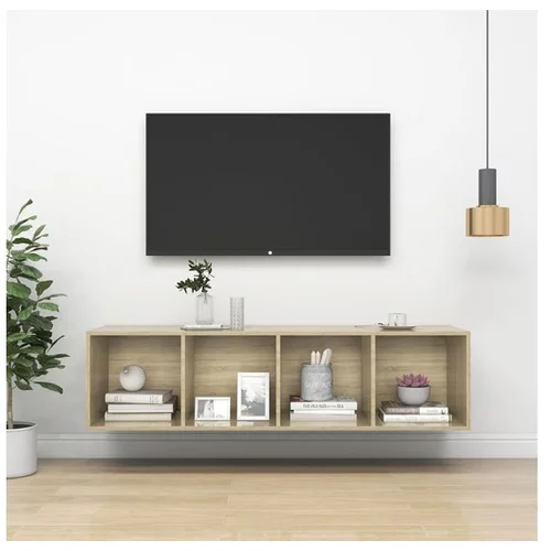 Stenska TV omarica sonoma hrast 37x37x142,5 cm iverna plošča