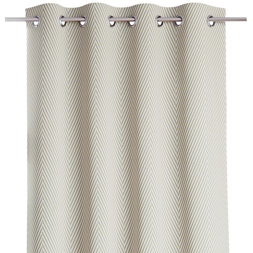  Curtain CLEAR color cappuccino printed theme boho style classic silver silver metal eyelets velvet 140x250 AmeliaHome Slike