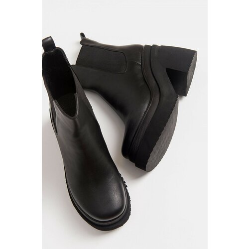 LuviShoes Emma Black Skin Women's Boots Slike