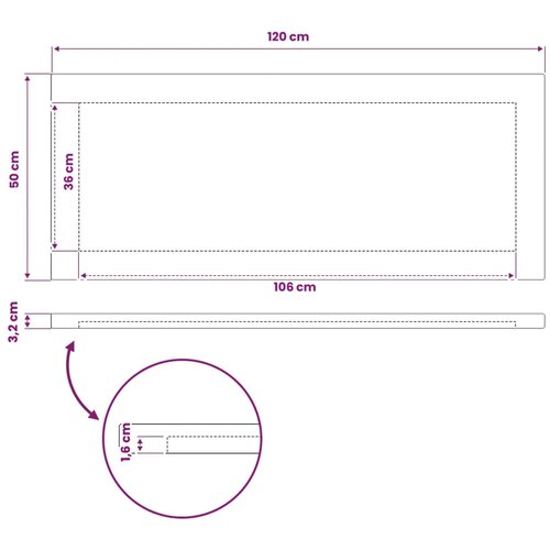  Pravokutni stolni vrh 120 x 50 x 3 2 cm Pravokutni - Bjeljenje 120 x 50 x 3 2 cm Pravokutno Slike