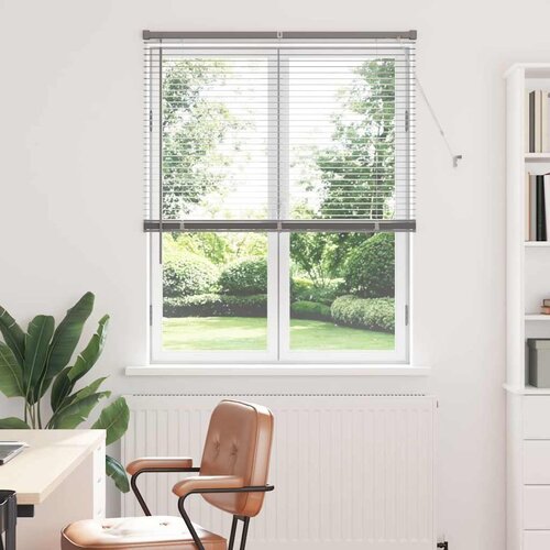 vidaXL Zavjesa za prozor sa zavjesama Ostalo Srebrna 105 x 175 cm Aluminij Cene